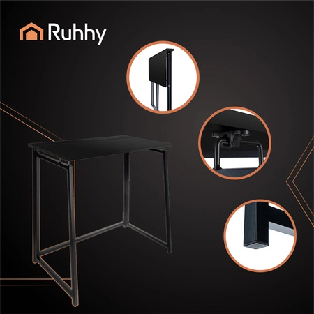 Biurko Składane Lekkie Industrialne Loft Komputerowe Stolik pod Laptopa RUHHY 26117