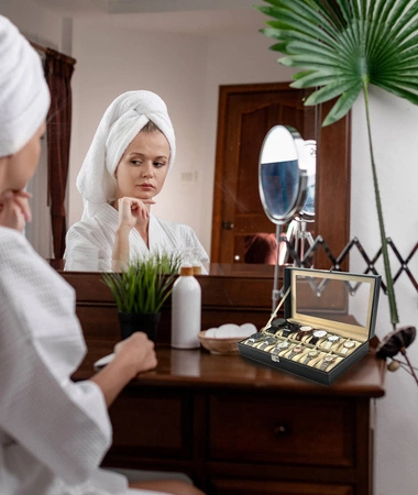 Pudełko Etui Organizer Szkatułka na Zegarki 12szt SOULIMA