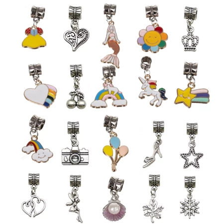 Zestaw do Robienia Biżuterii Bransoletek DIY 70 el KRUZZEL