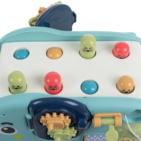 Zabawka interaktywna Słonik Montessori KRUZZEL Sorter Wbijak Tablica Klocki