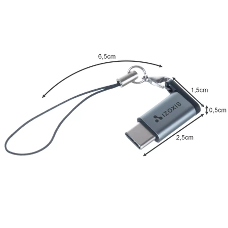 Adapter Micro USB 2.0 Typ-C USB-C Przejściówka OTG IZOXIS