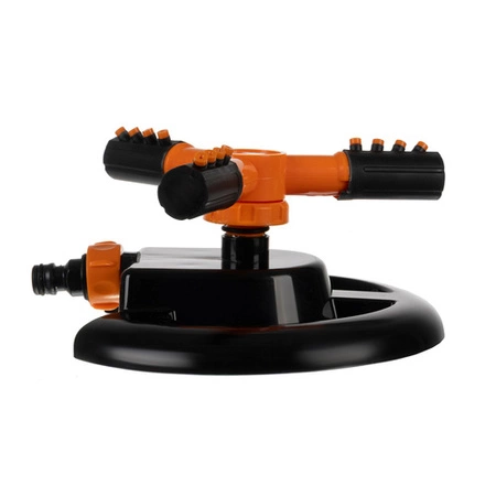 Zraszacz Ogrodowy Obrotowy 360° 3 Ramienny Stabilny Podlewanie Trawnika 10m GARDLOV