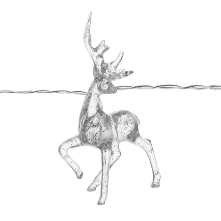 Lampki LED Choinkowe Girlanda Świetlna Świąteczne Białe Ciepłe Renifer x 10 RUHHY