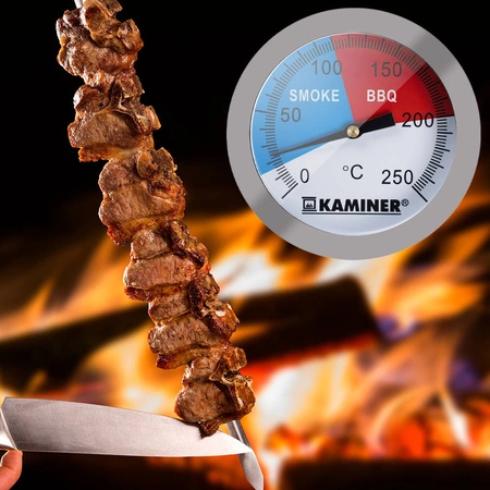 Termometr do Wędzarni Grilla Grila BBQ Domu +300°C KAMINER