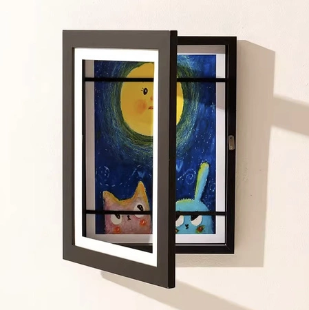 Ramka Artystyczna na Obrazki Dzieci Otwierana A4 Zdjęcia Rysunki Pojemnik KRUZZEL