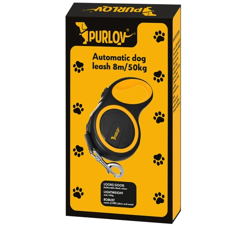 Smycz Automatyczna dla Psa Taśma z Blokadą do 50kg PURLOV