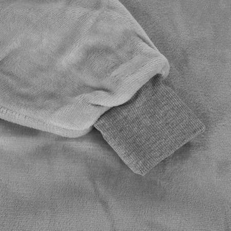 Koc Bluza Oversize Ciepła Gruba Kocobluza Długa 2w1 XXL Futrzak z Kapturem RUHHY