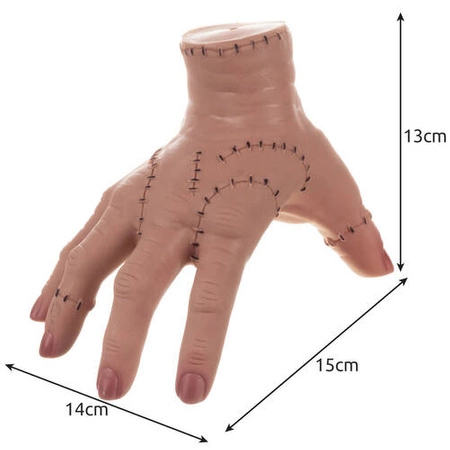 Sztuczna Ręka Odcięta Dłoń Gadżet na Halloween Straszna Gumowa Ozdobna Hand MALATEC