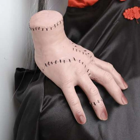 Sztuczna Ręka Odcięta Dłoń Gadżet na Halloween Straszna Gumowa Ozdobna Hand MALATEC