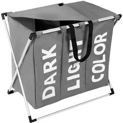 Kosz na Pranie Bieliznę Pojemnik Duży aż 3 Komory RUHHY