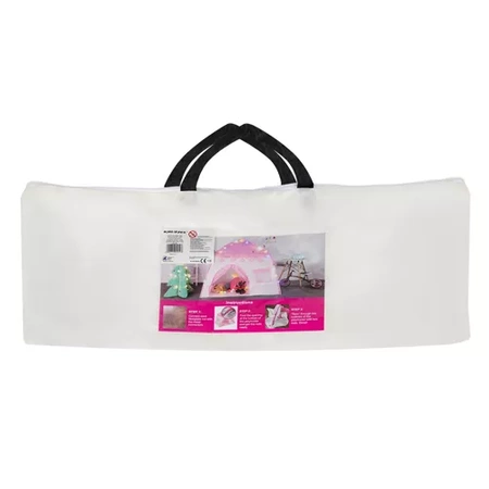 Namiot dla Dzieci Domek Zamek do Domu Ogrodu Pałac Zestaw + Girlanda LED KRUZZEL