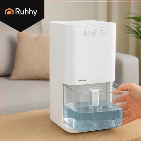 Osuszacz Powietrza Pochłaniacz Wilgoci Cichy Timer + Podświetlenie LED1,4L Ruhhy 26495