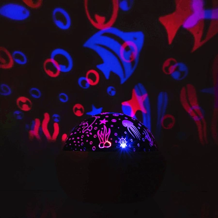 Lampka Nocna Projektor Nieba Gwiazd Obrotowa 2w1 IZOXIS