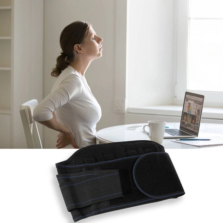 Pas Rozgrzewający na Plecy Wzmacniający Ledźwie z Wbudowanymi Magnesami XXL