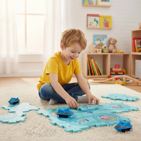 Tor Puzzle do Składania Trasa Kreatywny Edukacyjny Droga Mata Autka 25 el 24851