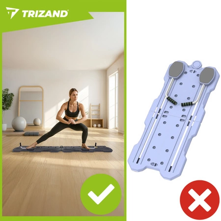 Deska do Pilatesu Ćwiczenia Jogi Wielofunkcyjna z Licznikiem Trening Domowy Trizand 26343