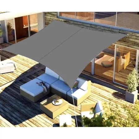 Żagiel Przeciwsłoneczny Ogrodowy Wodoodporny 3x2 Szary Prostokąt Zacieniacz GARDLOV