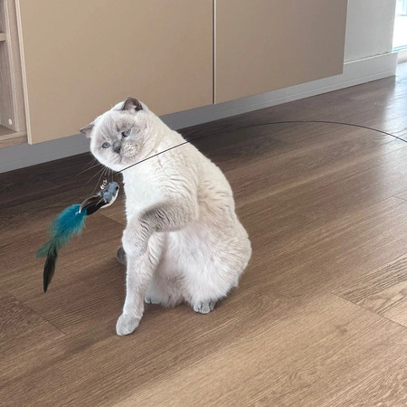 Zabawka dla Kota Kotów Ruchoma Wędka z Przysawką PURLOV