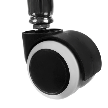 Hoker Krzesło Barowe Barowy Stołek Taboret Obrotowe Czarne Regulowane 43-54 BEAUTYLUSHH