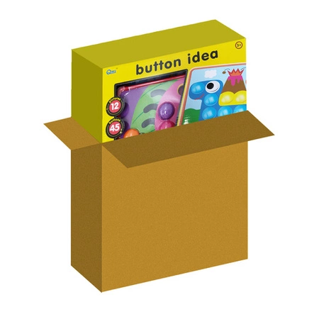 Układanka Guzikowa dla Dzieci Mozaika Edukacyjna Montessori Trening Duża XL