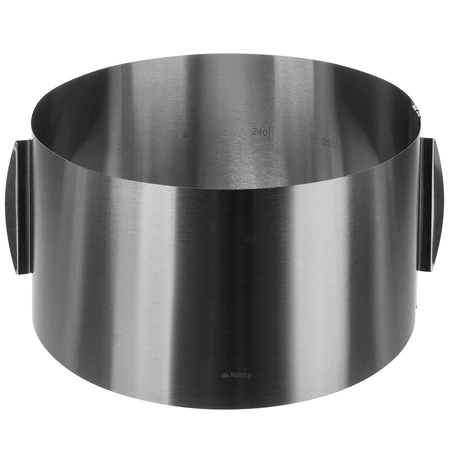 Rant do Tortu Regulowany 16-30cm Cukierniczy Tortownica Obręcz Forma h=15cm RUHHY