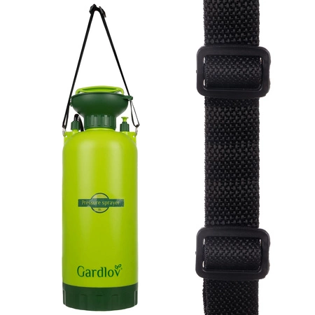 Opryskiwacz Ciśnieniowy Ręczny Ogrodowy Długi Zasięg Lanca + Wąż 140cm 8l Gardlov 25430