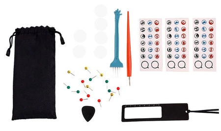 Mapa Świata Zdrapka Prezent dla Podróżnika Złota Plakat + Akcesoria Flagi MALATEC