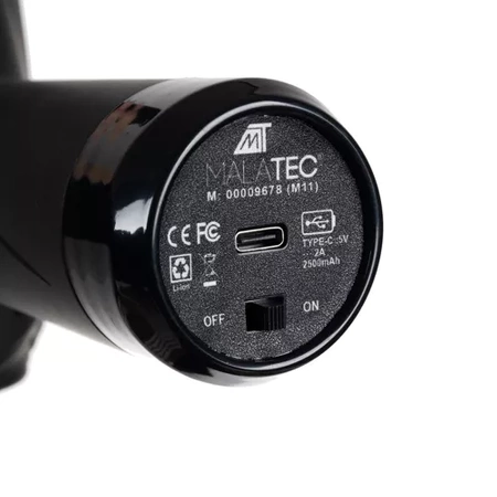 Pistolet do Masażu Masażer Gun Mocny do Ciała Pleców Wibracyjny 12 Końcówek MALATEC