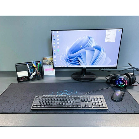 Gamingowa Podkładka pod Mysz Myszkę Klawiaturę na Biurko 90x40 Mata Graczy DUNMOON