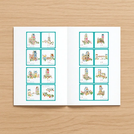 Drewniane Klocki Konstrukcyjne Domek Zestaw 268 el Edukacyjne dla Dzieci Kruzzel 26452