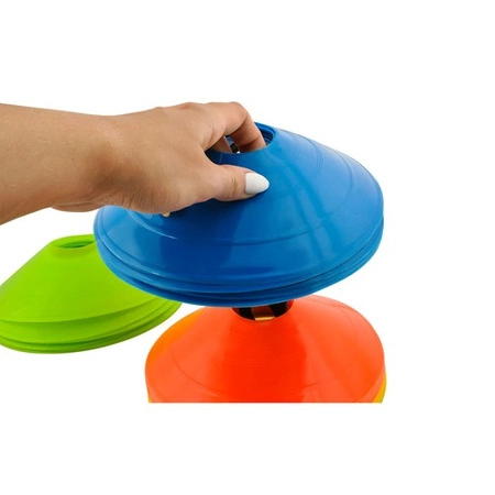 Pachołki Treningowe Zestaw Talerzyki do Piłki Grzybki Elastyczne 50szt 20cm TRIZAND