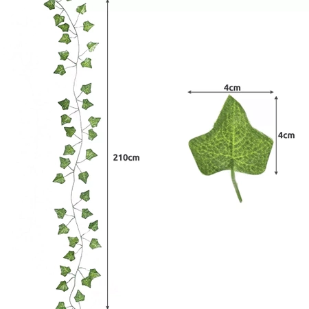 Sztuczny Bluszcz na Ścianę Balkon Girlanda 6,3 m GARDLOV