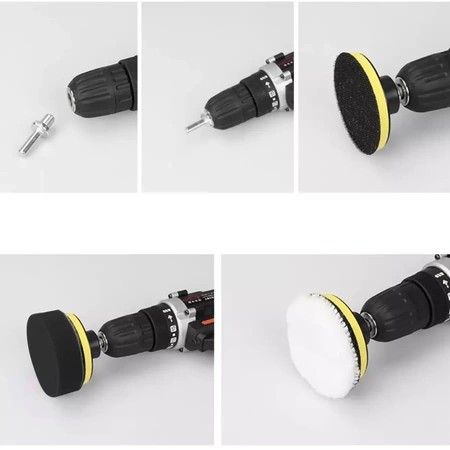 Zestaw Gąbek Polerskich Pady na Wiertarkę 12 el XTROBB