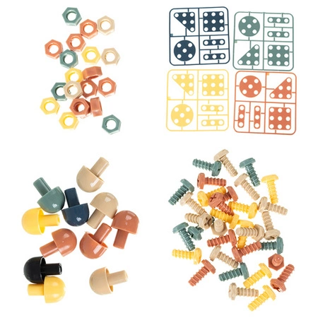 Klocki konstrukcyjne 3D KOSMOS Iso Trade 161el Wkrętarka Prezent dla Dzieci 26579