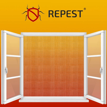 Moskitiera Siatka na Okno Komary 160x130cm Rzep 5m REPEST