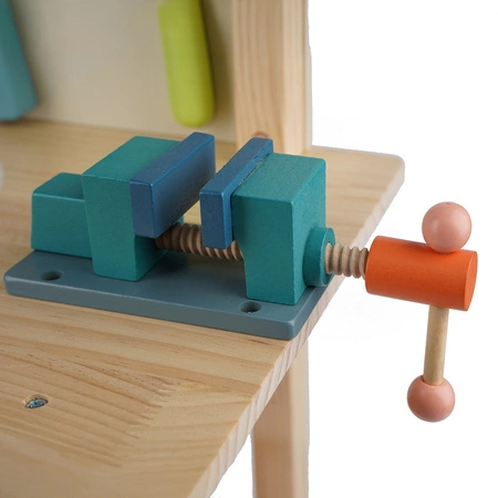 Drewniany Warsztat dla Dzieci Zestaw Majsterkowicza Narzędzia Stół Prezent Kruzzel 26546