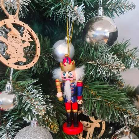 Dziadek do Orzechów Drewniana Zawieszka na Choinkę RUHHY