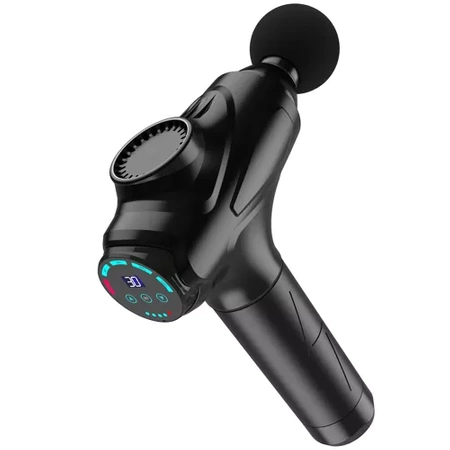 Pistolet do Masażu Masażer Gun Mocny do Ciała Pleców Wibracyjny 12 Końcówek MALATEC