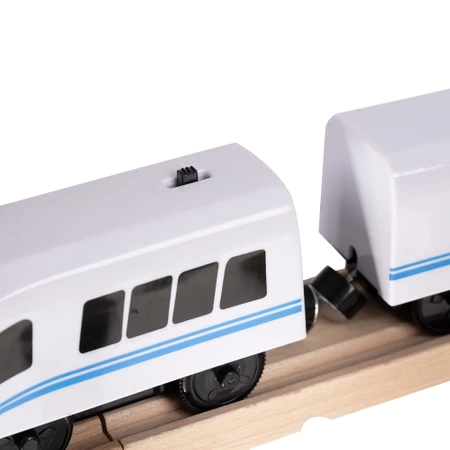 Drewniana Kolejka Pociąg na Baterie Tor Tory Zestaw Auto dla Dzieci XL 3,2m KRUZZEL