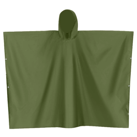 Ponczo Przeciwdeszczowe Peleryna Płaszcz Poncho na Rower z Kapturem Olive TRIZAND