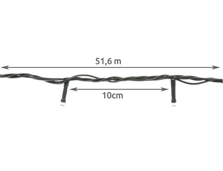 Lampki Choinkowe Łączenie Flash Zewnętrzne 500 LED