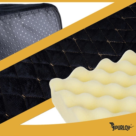 Legowisko Ortopedyczne Purlov S dla Psa i Kota 65x55 cm Pianka, Pokrowiec