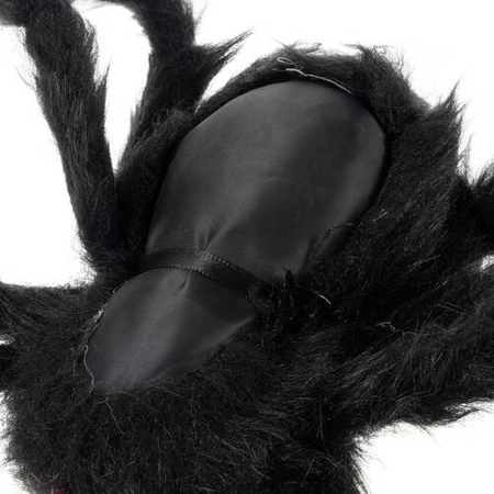 Pająk na Halloween Dekoracja Włochaty Gigant Czarny Straszny Duży Ozdoba MALATEC