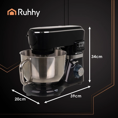 Robot Planetarny Kuchenny z Podgrzewaną Misą 6,2l Wielofunkcyjny + Blender Maszynka Ruhhy 25728