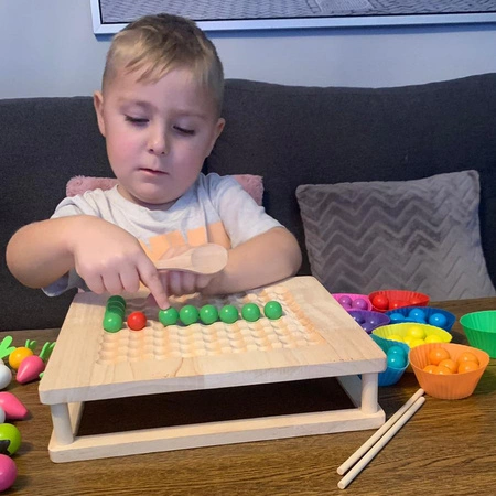 Gra Memory Farma Pamięciowa Montessori Układanka dla Dzieci Pamięć Foremki KRUZZEL