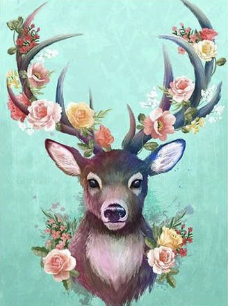 Diamond Painting + Zestaw Haft Diamentowy Mozaika Jeleń MALATEC