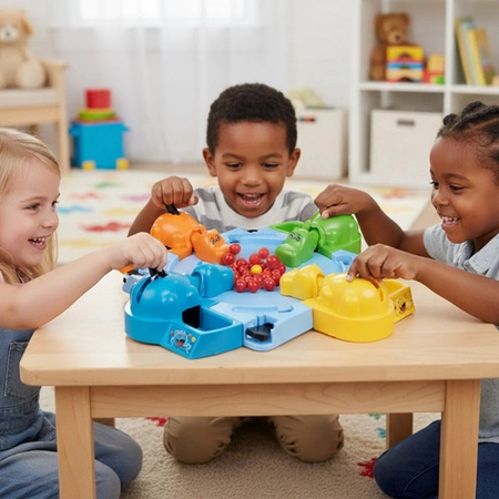 Gra Głodne Hipcie ISO TRADE Łapanie Kulek Zręcznościowa Rodzinna dla Dzieci