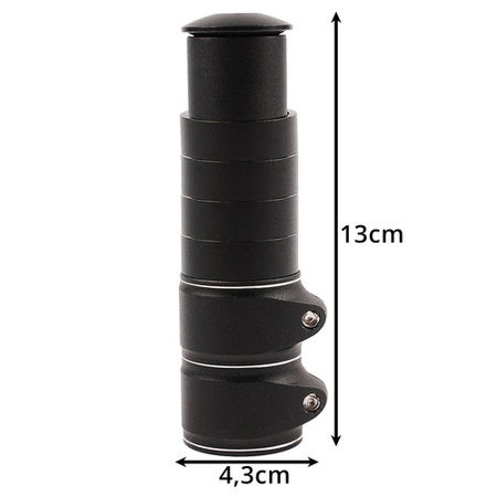 Adapter Przedłużka Wspornika Kierownicy do Roweru Mostek Aluminiowy 4 Ringi Trizand 25993