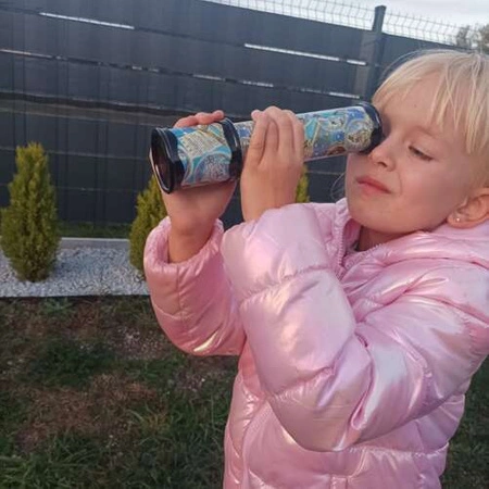 Kalejdoskop dla Dzieci Zabawka Luneta Edukacyjna Kolorowa Obracany Kolorowy KRUZZEL