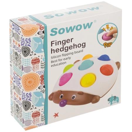 Zabawka Sensoryczna Montessori Jeż Kolorowy Jeżyk dla Dzieci Antystresowa KRUZZEL